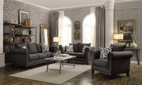 Emerson Charcoal Two-Piece Living Room Set