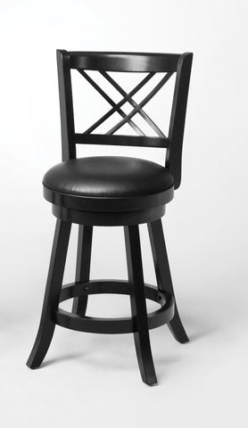 Black Swivel Counter-Height  Chair