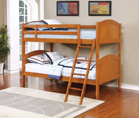 Parker Light Honey Twin-over-Twin Bunk Bed