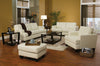 Samuel Transitional White Two-Piece Living Room Set