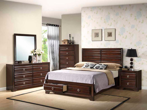 Bryce Transitional Cappuccino California King Bed