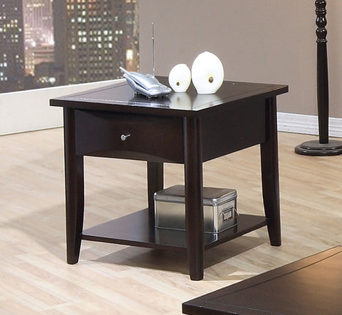 Casual Cappuccino End Table