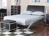 LeClair Contemporary Black and Silver Youth Twin Bed