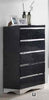 Alessandro Five-Drawer Black Chest