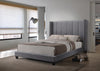 Hudson Grey Velvet Upholstered King Bed