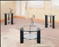 Set of Three Glass Table Tops