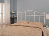 Traditional Cottage White Metal Twin Headboard