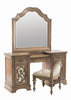Ilana Traditional Vanity Stool With Upholstered Seat