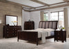 Madison Transitional Dark Merlot and Taupe Grey Eastern King Five-Piece Set