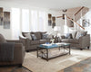 Salizar Transitional Grey Three-Piece Living Room Set