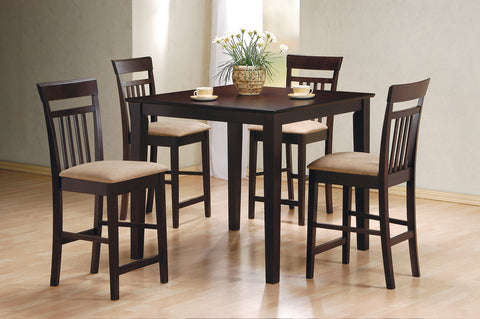 Casual Cappuccino Five-Piece Dining Set