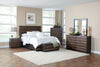 Octavia Bedroom Rustic Coffee and Sappy Walnut Eastern King Bed