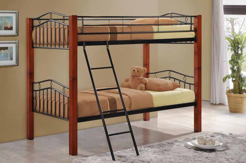 Collins Transitional Cinnamon Bunk Bed