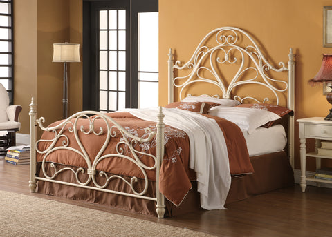 Magdalene Traditional White Queen Bed