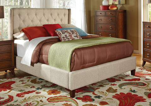 Owens Traditional Beige Queen Bed