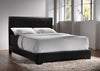 Conner Casual Black Upholstered Queen Bed