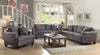 Samuel Charcoal Three-Piece Living Room Set