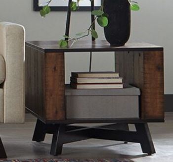 Rustic Tobacco End Table
