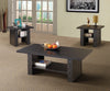 Contemporary Black Oak Three-Piece Table Set