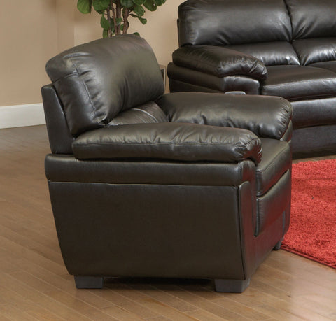 Fenmore Transitional Black Arm Chair