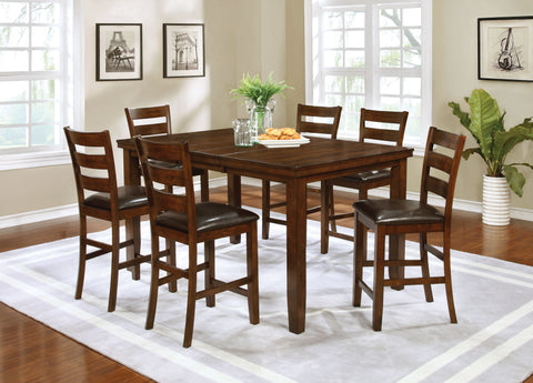 Maxwell Transitional Golden Brown Counter-Height Five-Piece Dining Set