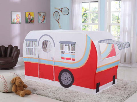 Transitional White Camper Themed Twin Bed