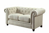 Roy Traditional Oatmeal Loveseat