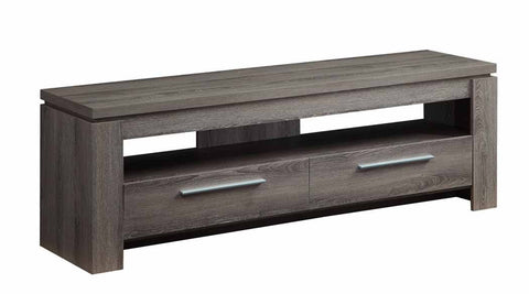 Transitional Weathered Grey TV Console