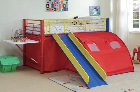 Multi-Color Themed Red, Blue, and Yellow Loft Bed
