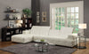 Darby Contemporary White Sectional