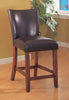 Casual Brown Leatherette Counter-Height  Chair