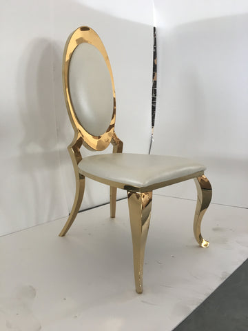 Kendall Contemporary Gold Dining Chair