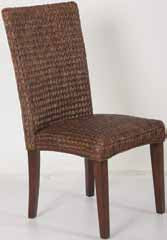 Westbrook Dark Brown Woven Side Chair