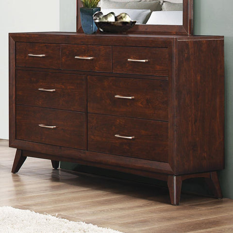 Carrington Mid-century Modern Seven-Drawer Dresser