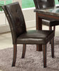 Milton Brown Faux Leather Dining Chair