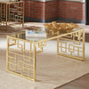 Accents Brass Geometric Coffee Table