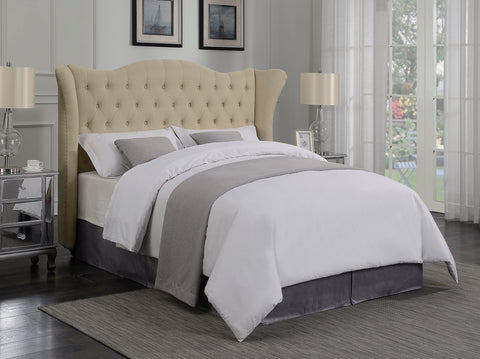 Coronado Beige Upholstered Full Bed