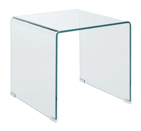Contemporary Clear End Table
