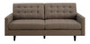 Kesson Mid-Century Modern Brown Sofa