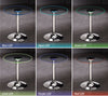 Contemporary Chrome LED Coffee Table
