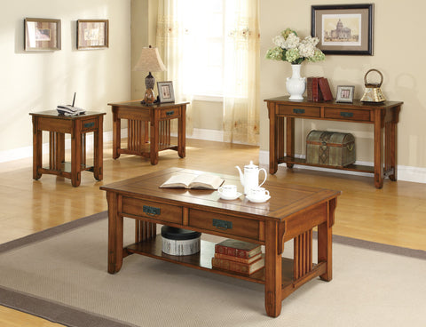 Traditional Oak Sofa Table
