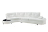 Talia Contemporary White Sectional