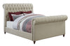 Gresham Beige Upholstered Full Bed