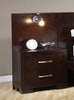 Jessica Cappuccino Two-Drawer Nightstand Back Panel (Pair)