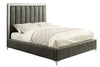 Jared Grey Faux Leather California King Bed