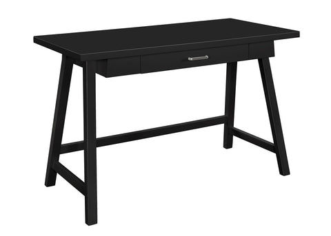Casual Black Desk and Chair Set