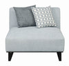 Corrine Modern Grey Armless Chair