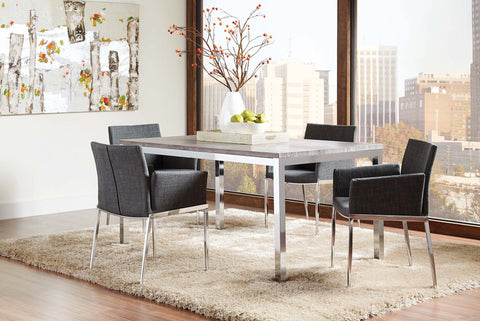 Eldridge Contemporary Weathered Grey Dining Table