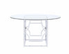 Modern Chrome Dining Table Base