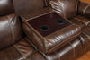 Myleene Chestnut Leather Reclining Sofa